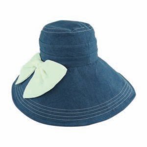 Dianne Hat – 100% Hemp with Wide Shapeable Brim and Decorative Bow - Urban Caps