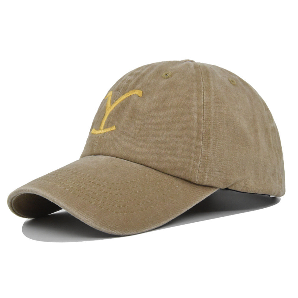Embroidered Baseball Distressed Embroidered Ponytail - Urban Caps