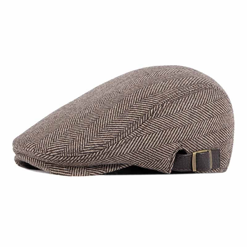 Fashion Simple Men's Retro Woolen Beret - Urban Caps