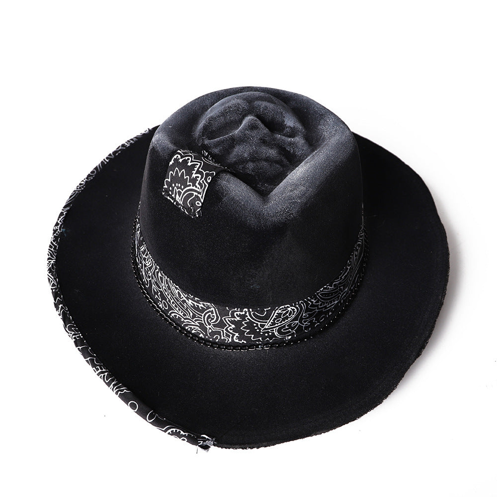 European And American Western Cowboy Hat Handmade Skull Hat - Urban Caps