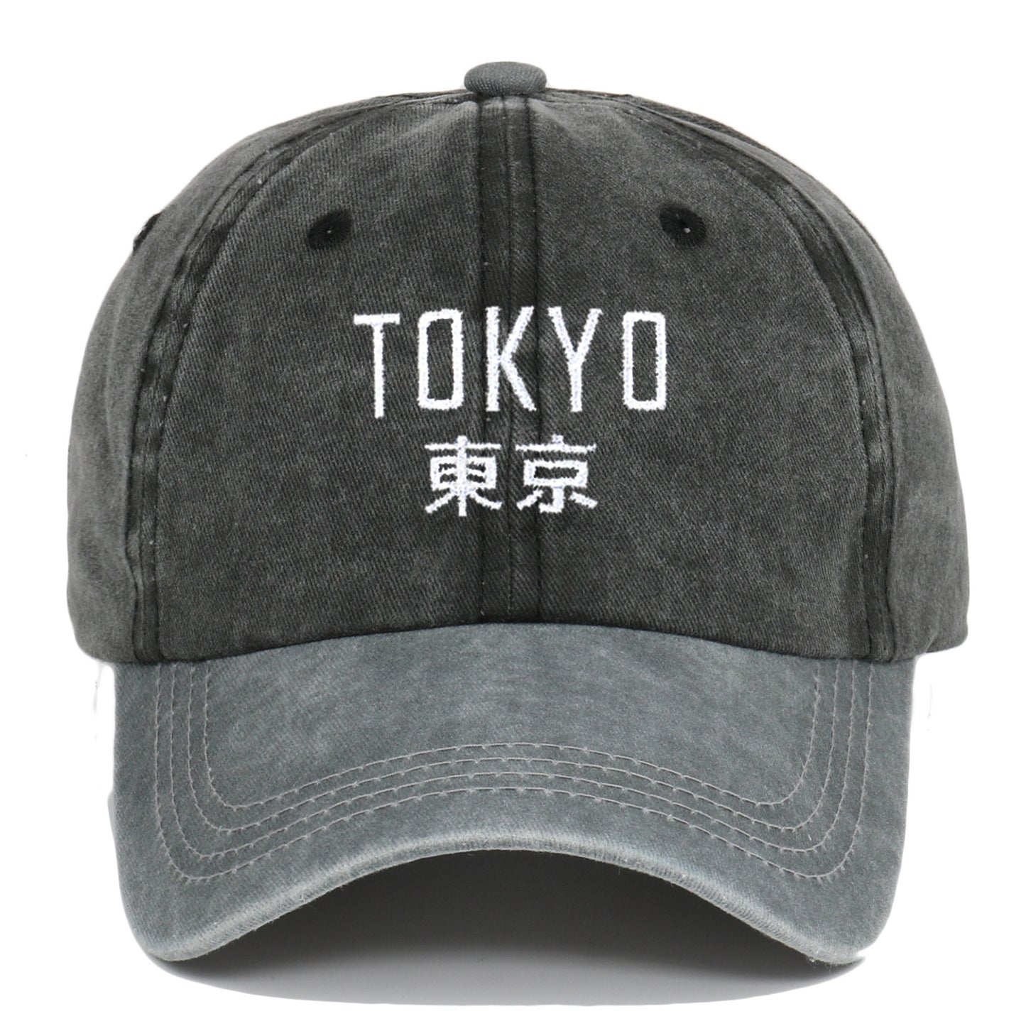 New Retro Washed Simple Tokyo Letters Hat - Urban Caps
