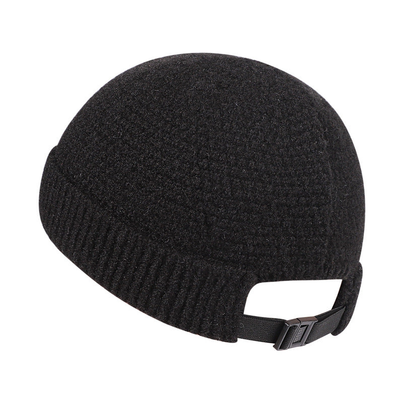 Outdoor Autumn And Winter Warm Hemming Knitted Woolen Cap - Urban Caps