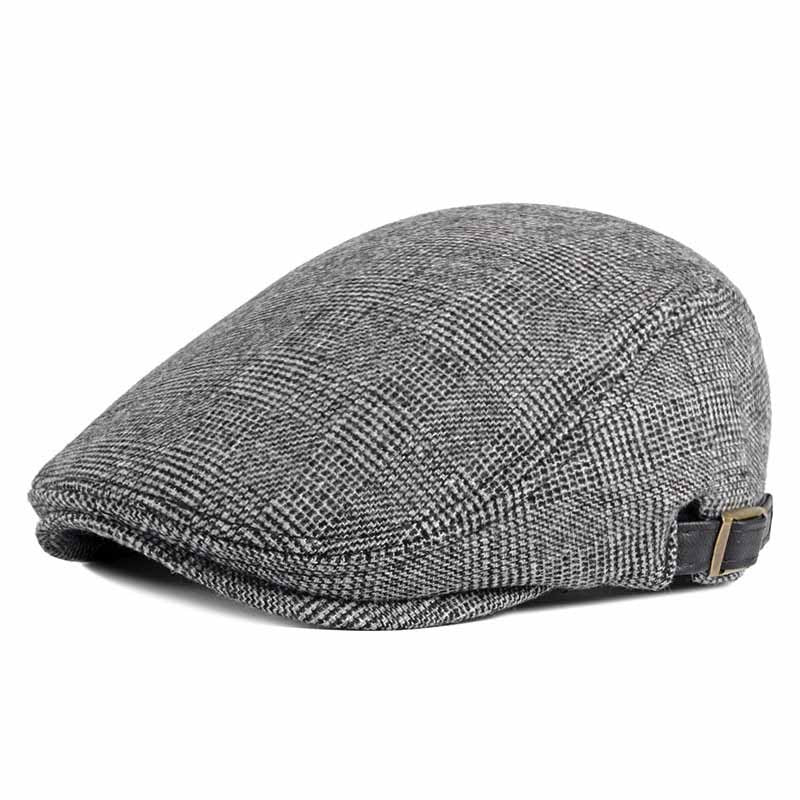 Fashion Simple Men's Retro Woolen Beret - Urban Caps