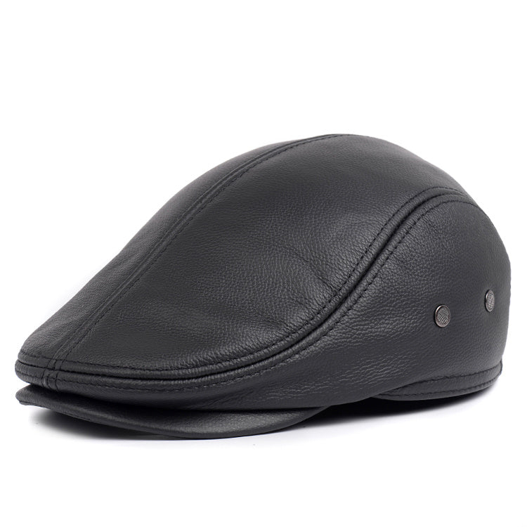 Middle-aged And Elderly Casual Leather Hats - Urban Caps