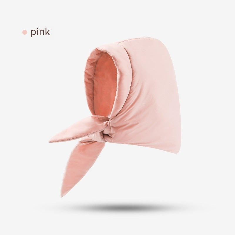 Down Plush Hat For Women Cycling Windproof Waterproof Ear Protection Warm Fashion Hats Winter Thicken Caps - Urban Caps