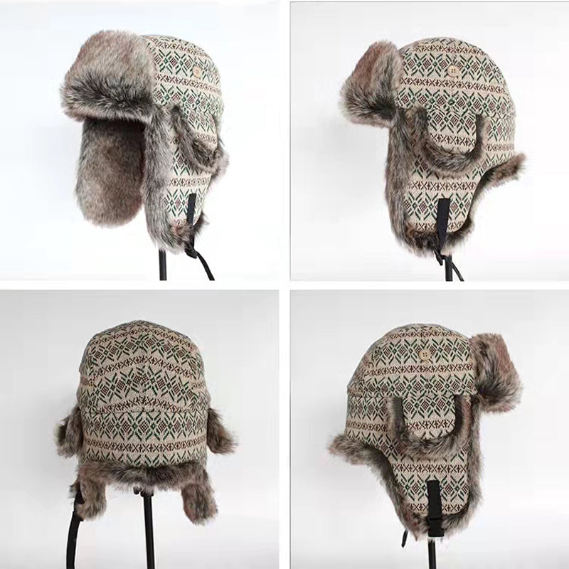 Men's Plus Velvet Cycling Wind and Cold Ear Protection Hat: Warmth for Outdoor Adventures - Urban Caps