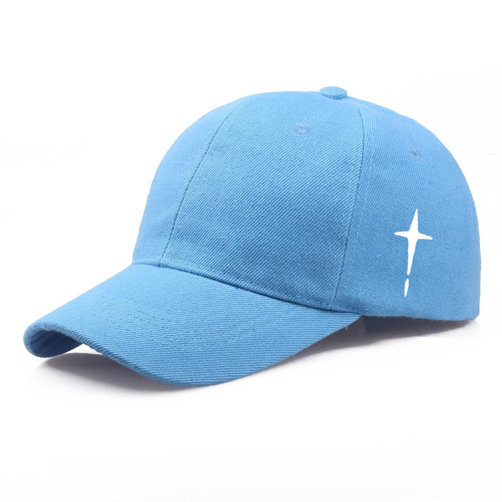 Baseball Cap Men's Polyester Cotton Cross Print Casual Sun Hat - Urban Caps