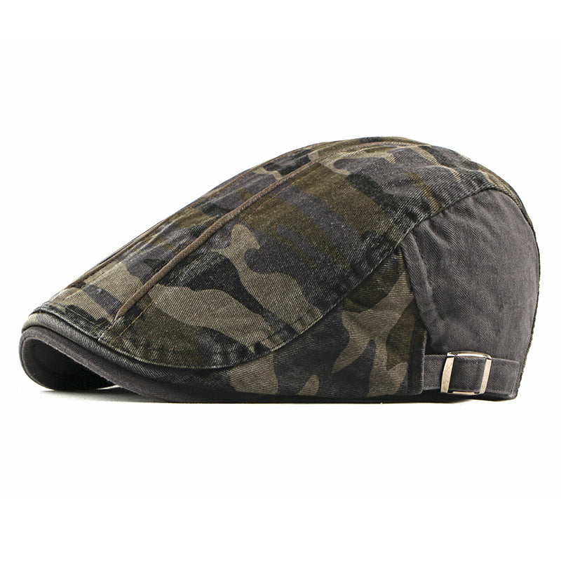 Camouflage Beret Hat Men's Wash Cap - Urban Caps