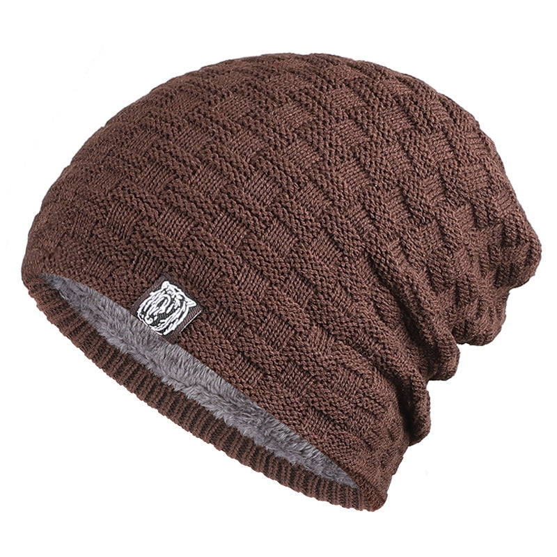 Tiger Label Fleece Warm Men's Hat: Cozy Style for Chilly Days - Urban Caps