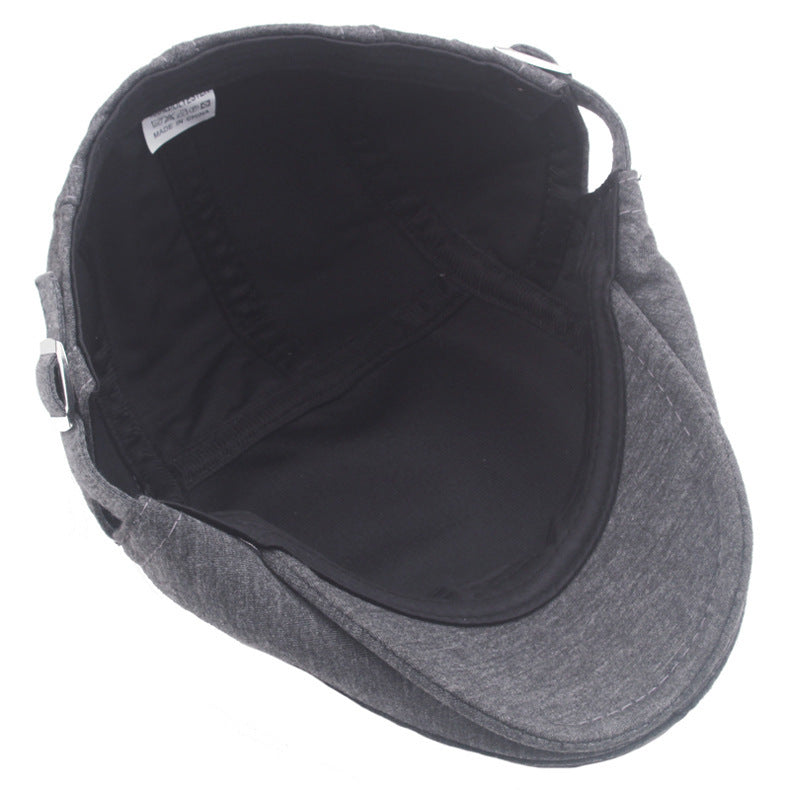 Men’s Classic Flat Top Newsboy Cap – Retro Autumn Beret | Adjustable Fit - Urban Caps