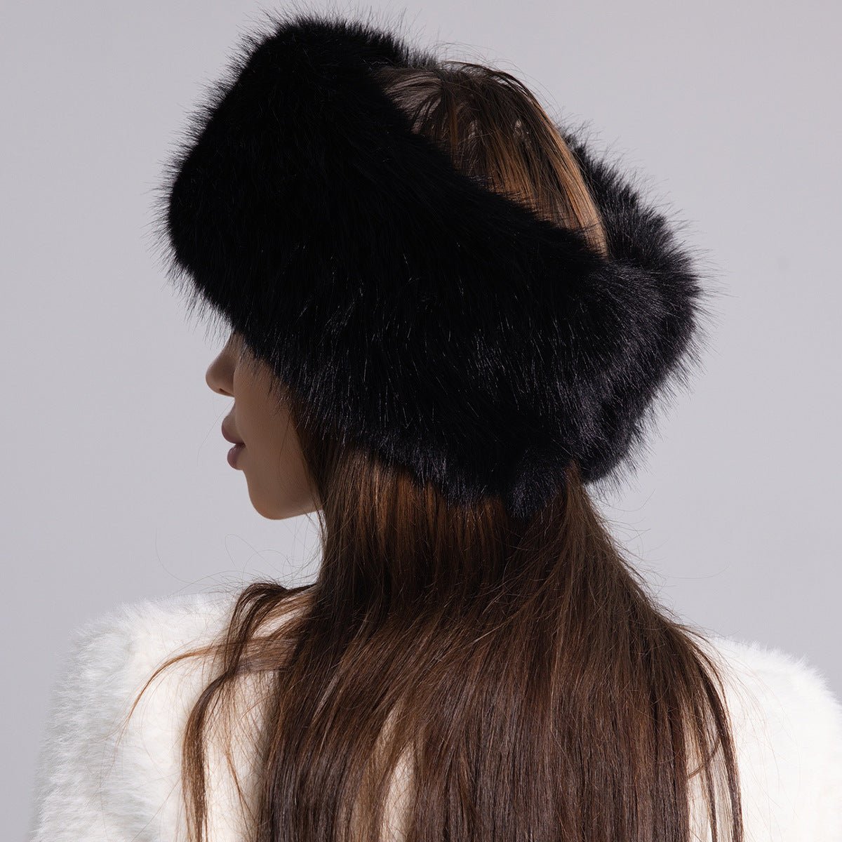 Faux Fur Pom Beanie – Thick Woolen Knit Winter Hat with Soft Fur Ball - Urban Caps