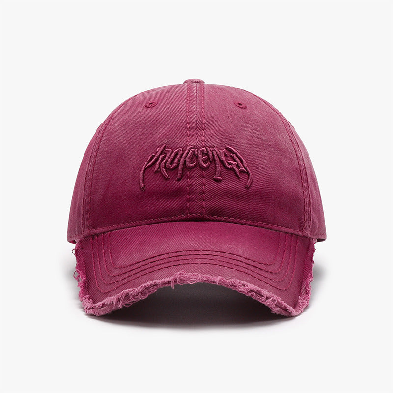 Letter Three-dimensional Embroidery Soft Top Burr Men's Baseball Cap - Urban Caps