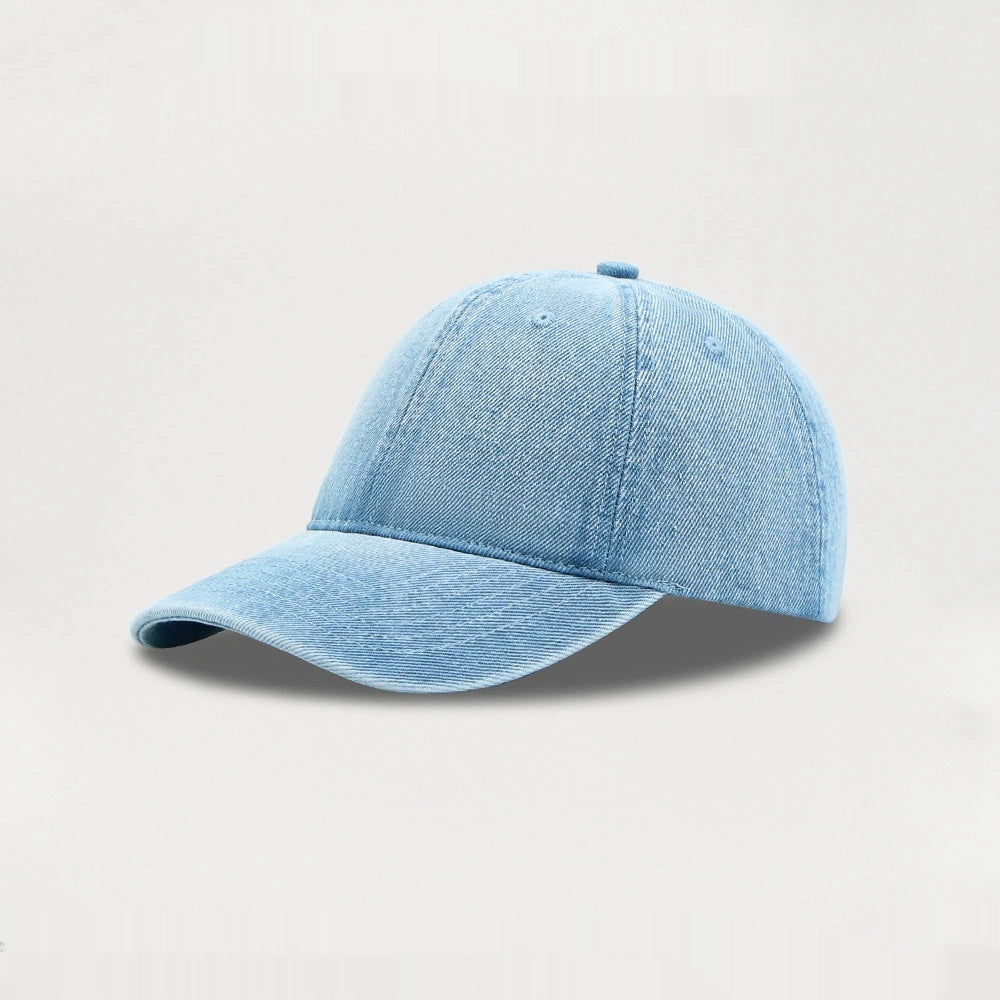 Summer Denim Light Version Solid Color Casual Baseball Cap - Urban Caps