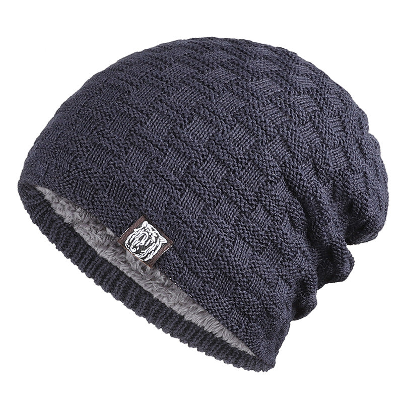Tiger Label Fleece Warm Men's Hat: Cozy Style for Chilly Days - Urban Caps