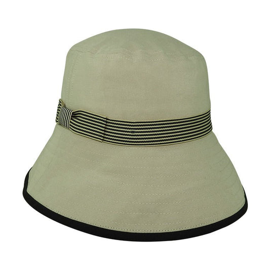 Hemp Blend Sun Hat with Striped Band – Lightweight Summer Hat - Urban Caps