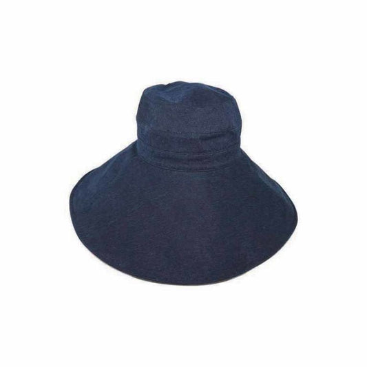Indigo Hemp Blend Sunhat – Shapeable Wide Brim, Lightweight, UPF50+ Protection - Urban Caps