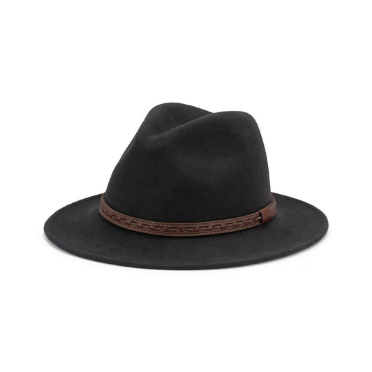 Johnny – Crushable Water - Repellent Wool Felt Safari Hat with Leather Band - Urban Caps