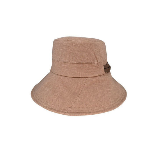 Kallista Women’s Hemp Sun Hat with Contrast Tie and Wide Brim – UPF50+ Protection - Urban Caps