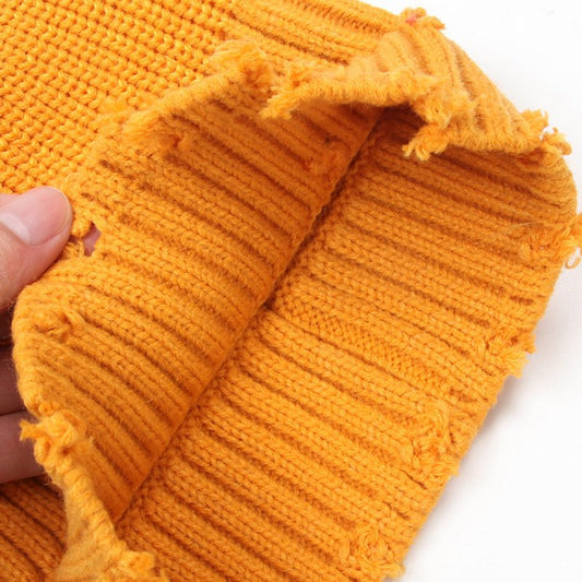 Korean Style All - match Female Cute Pullover Hat Knitted Hat - Urban Caps