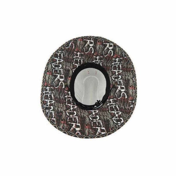 Leon – Wide Brim Deluxe Rush Straw Surf Hat with Cotton Lining and Chin Toggle - Urban Caps