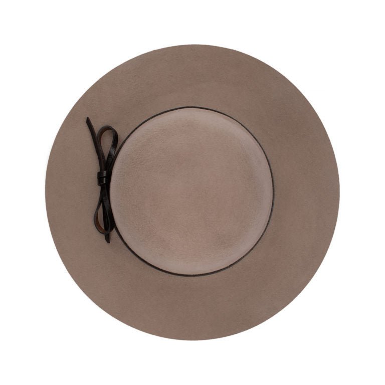 Mila – Medium Brim Round Crown Wool Felt Hat with Leather Band - Urban Caps