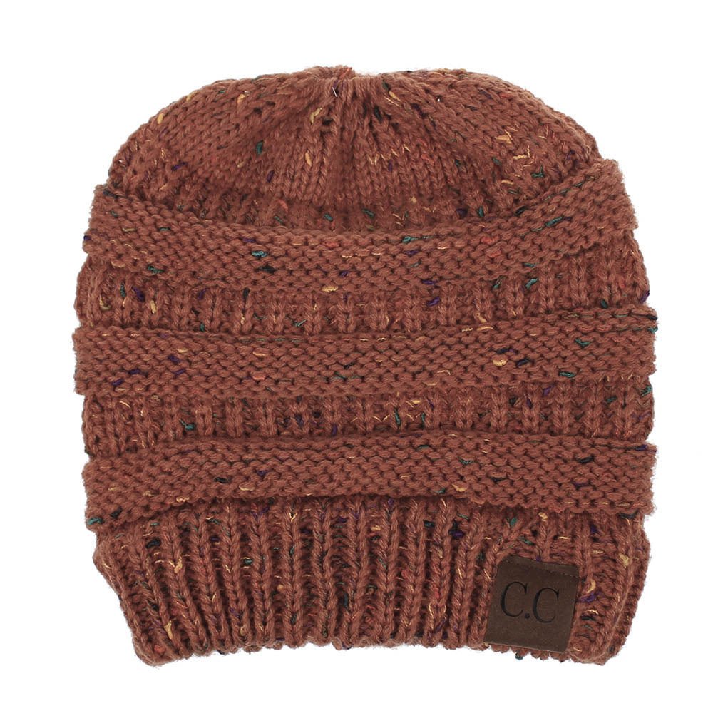 Multicolor Thread Knit Beanie – Variegated Woolen Winter Hat with INS Style - Urban Caps