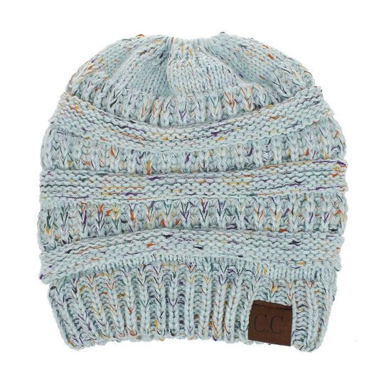 Multicolor Thread Knit Beanie – Variegated Woolen Winter Hat with INS Style - Urban Caps