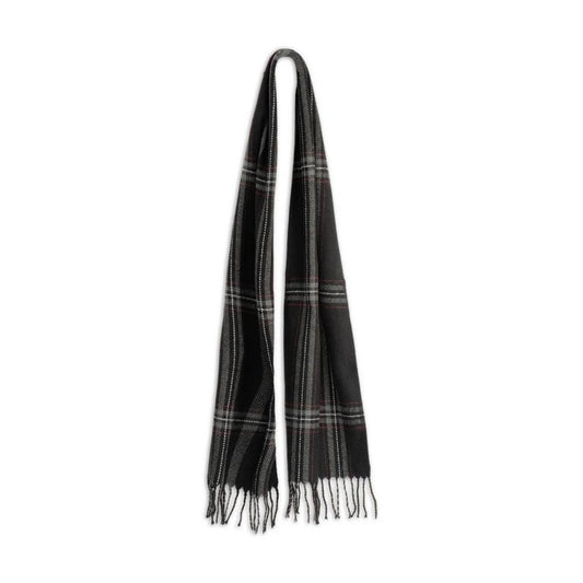 Ollie – Brushed Acrylic Check Scarf with 8cm Fringe End - Urban Caps