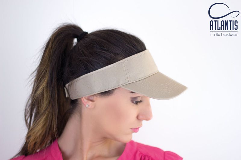 Atlantis Roland Cotton Visor – Adjustable Velcro Strap for Sports & Leisure | NZ Stock - Urban Caps