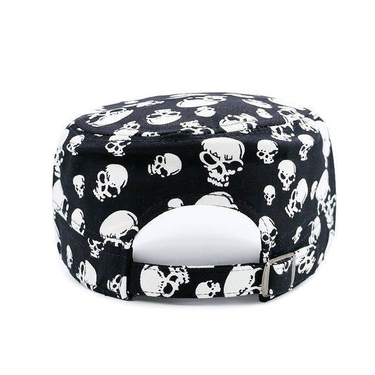 Spring And Summer Multi - skull Printed Outdoor Leisure Hipster Military Cap - Urban Caps