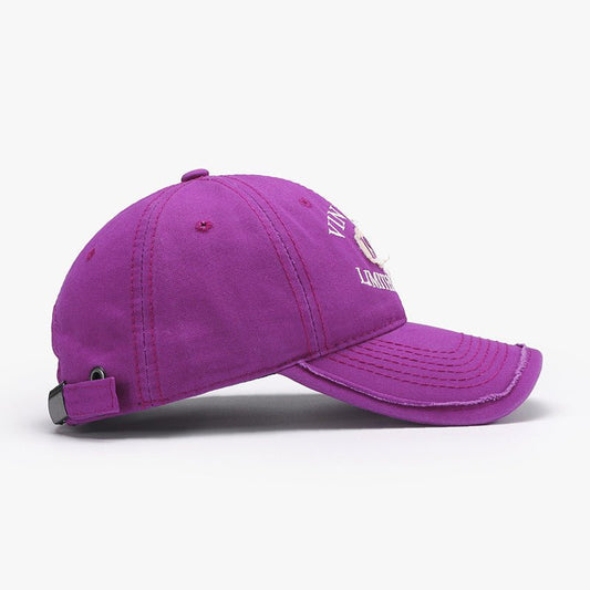 Spring New Big Head Circumference Letter Embroidery Women's Face - looking Small Peaked Cap - Urban Caps
