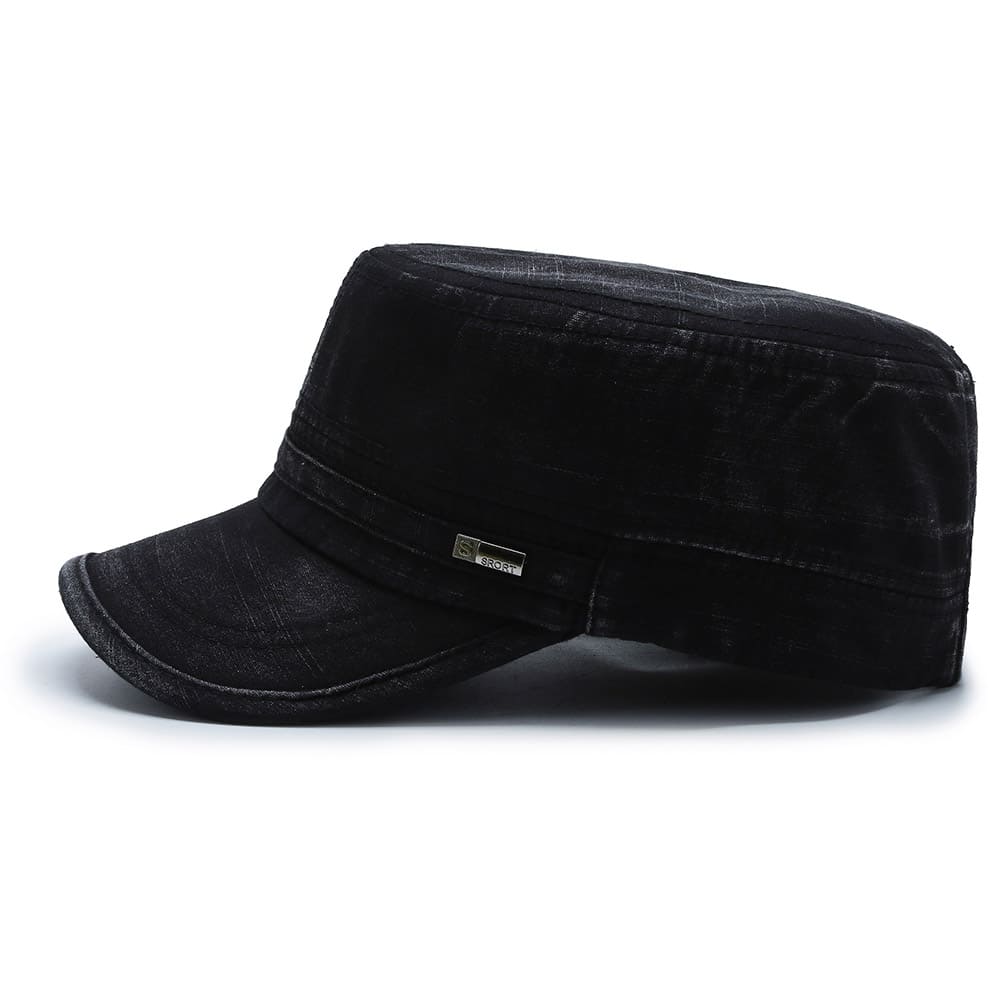 Washed Army Cap – Cotton Adjustable Military Hat