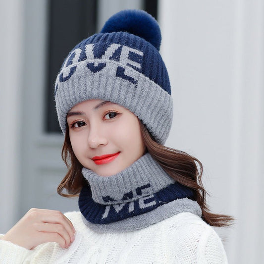 Women’s Fleece Beanie & Scarf Set – Soft Thermal Wool Knit Travel Kit - Urban Caps