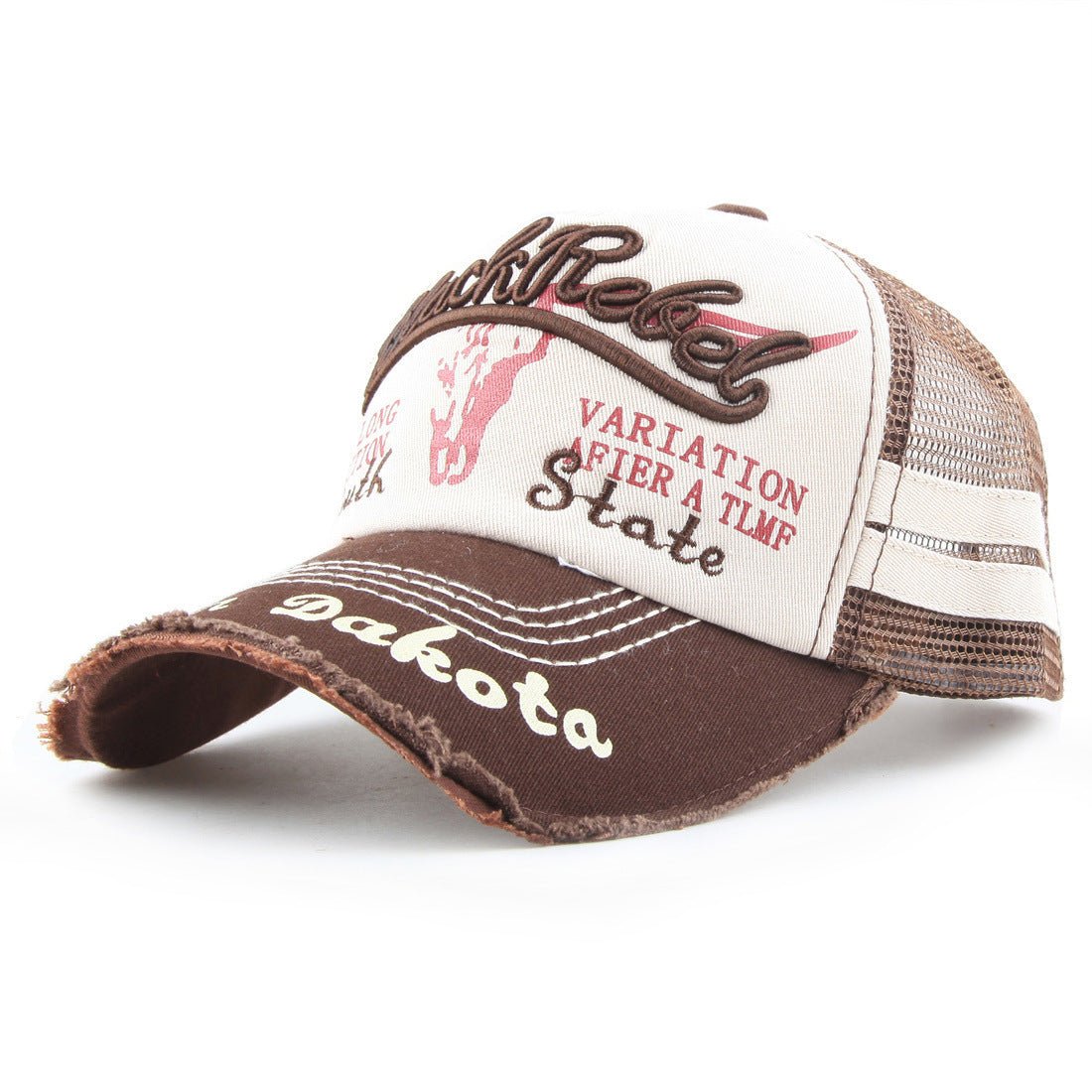 Women's Summer Washed Bull Head Embroidered Baseball Cap - Urban Caps