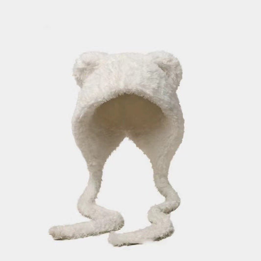 Women’s Winter Beanie with Earflaps – Cute Korean Style Wool Hat - Urban Caps