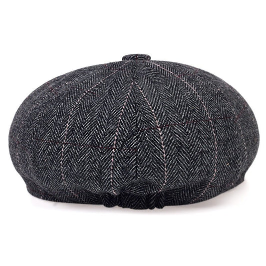 Wool Blend Plus Size Newsboy Cap – Vintage Octagonal Hat for Men | Autumn & Winter Flat Cap - Urban Caps