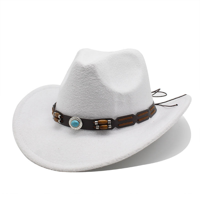 Woolen Hat, Turquoise Belt, Western Denim - Urban Caps
