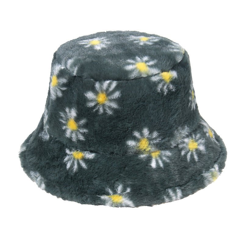 Autumn And Winter Small Daisy Print Fisherman Hat Fedoras Hat - Urban Caps