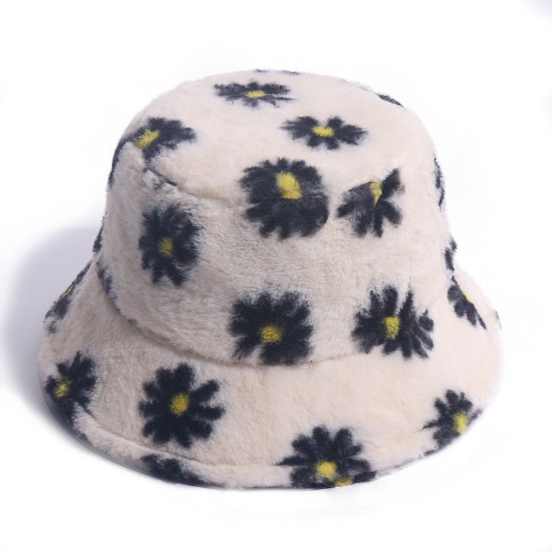 Autumn And Winter Small Daisy Print Fisherman Hat Fedoras Hat - Urban Caps