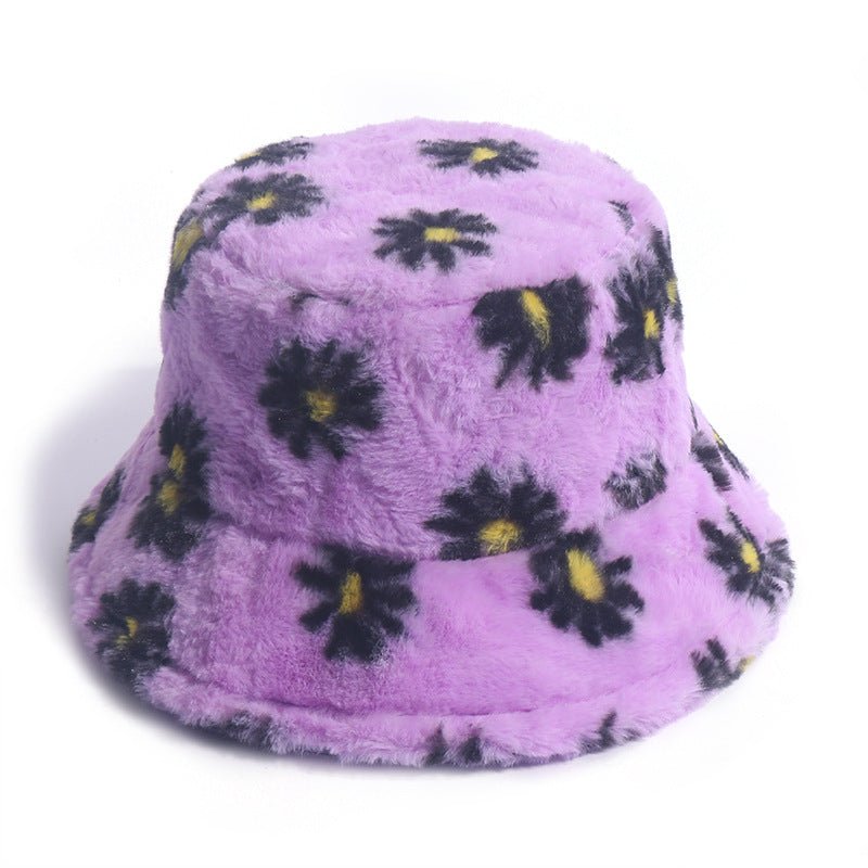 Autumn And Winter Small Daisy Print Fisherman Hat Fedoras Hat - Urban Caps