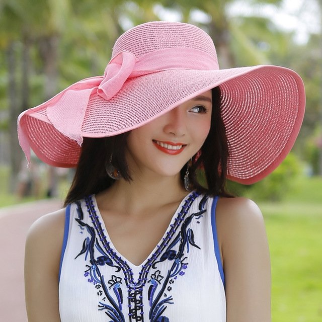 Beach Sun Protection Straw Hat - Urban Caps