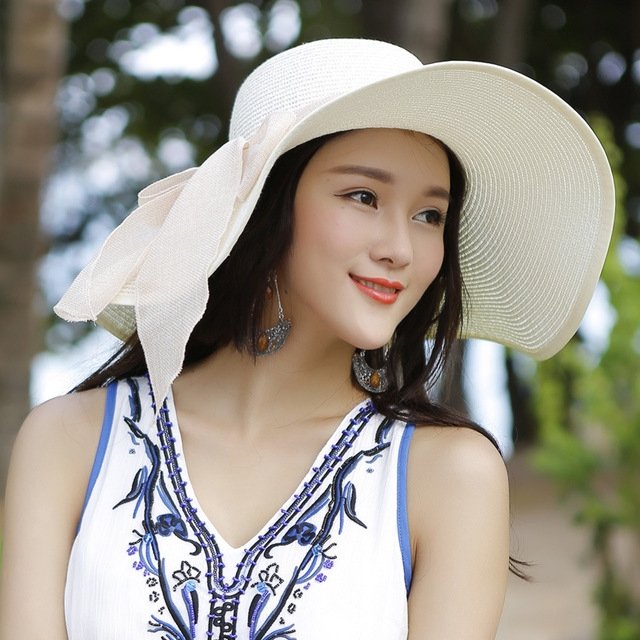 Beach Sun Protection Straw Hat - Urban Caps
