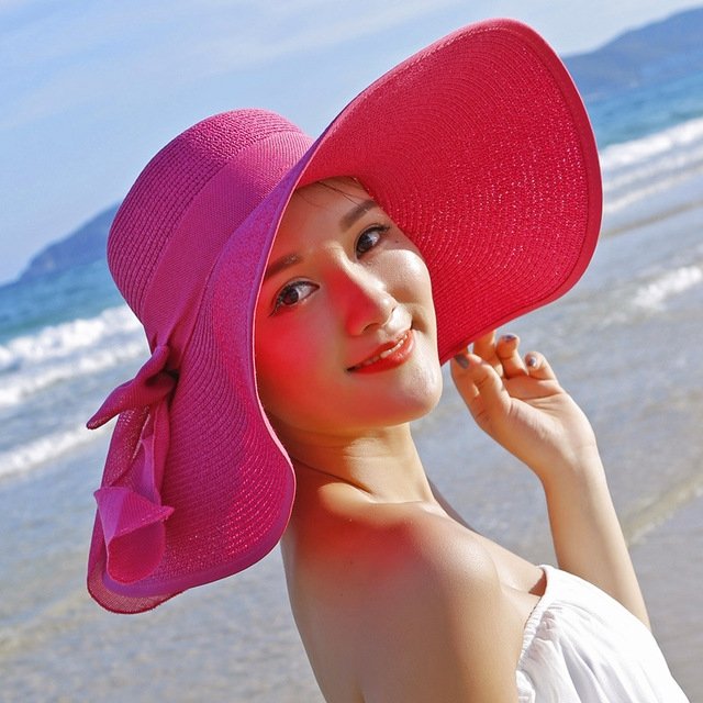 Beach Sun Protection Straw Hat - Urban Caps