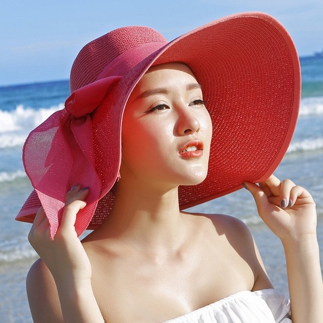 Beach Sun Protection Straw Hat - Urban Caps