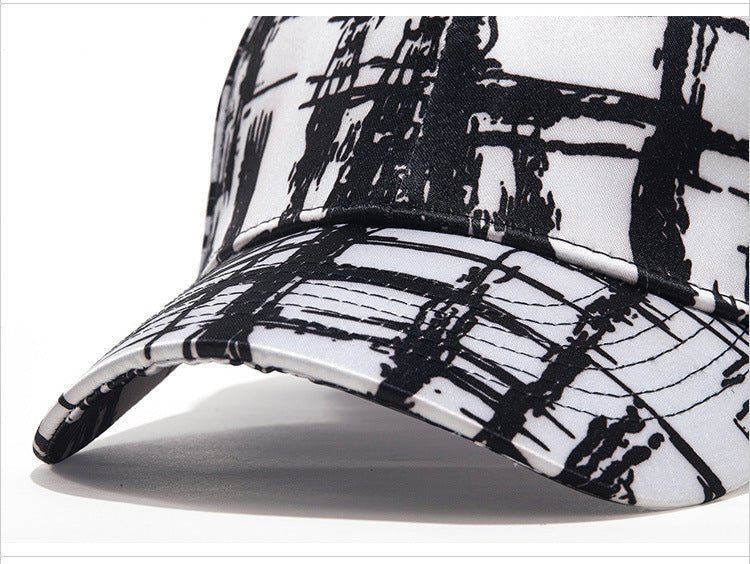 Black And White Mesh Sun Visor Cap - Urban Caps