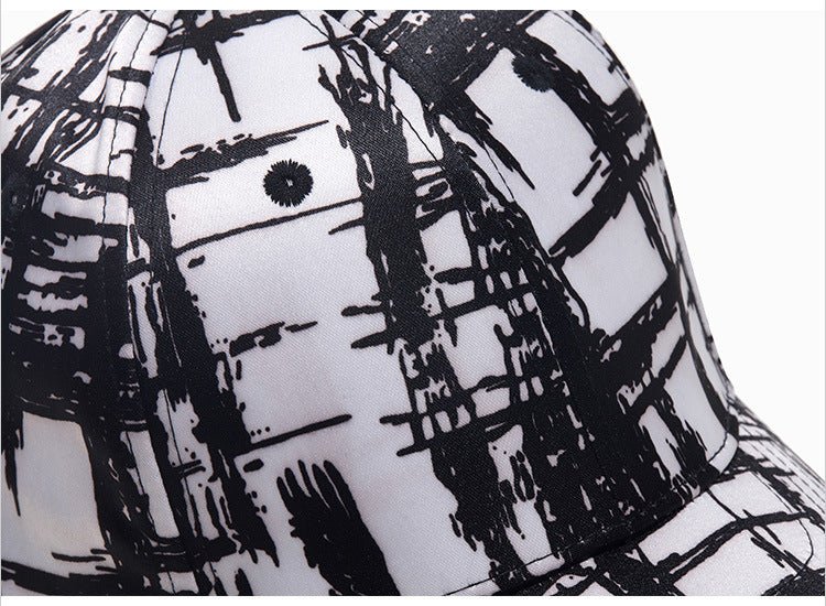 Black And White Mesh Sun Visor Cap - Urban Caps