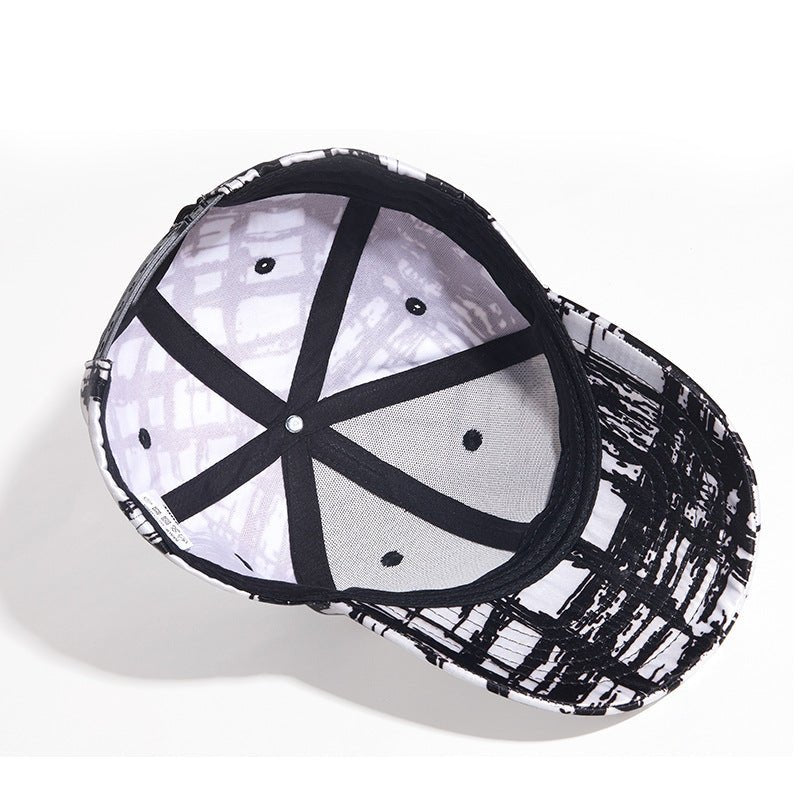 Black And White Mesh Sun Visor Cap - Urban Caps
