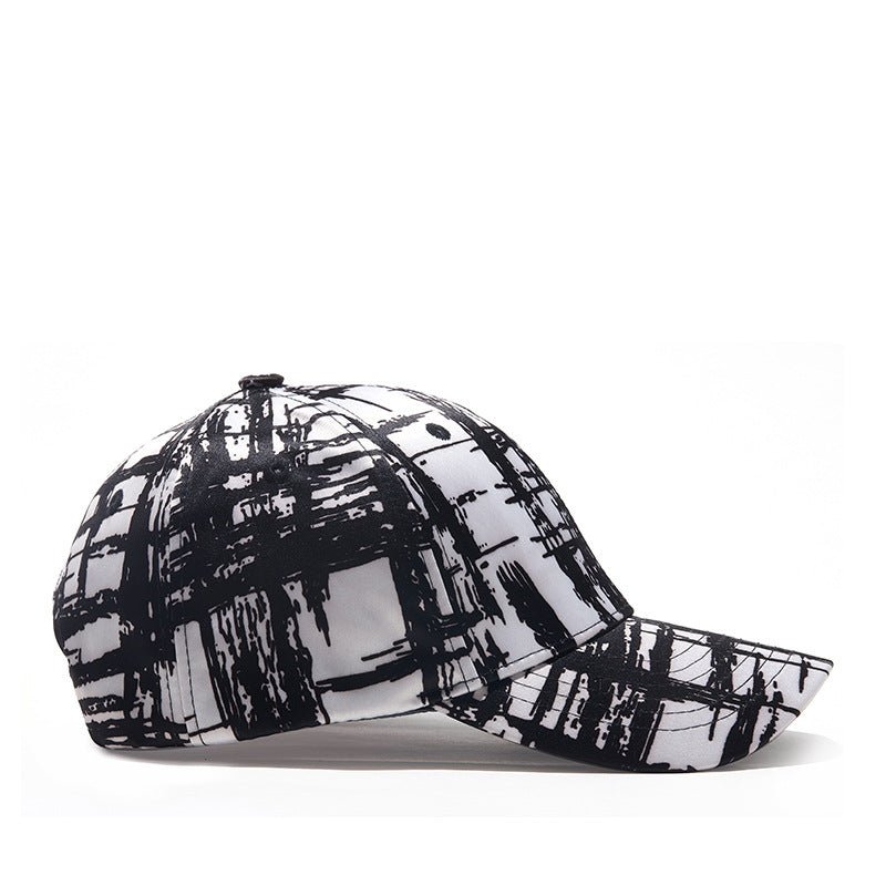 Black And White Mesh Sun Visor Cap - Urban Caps