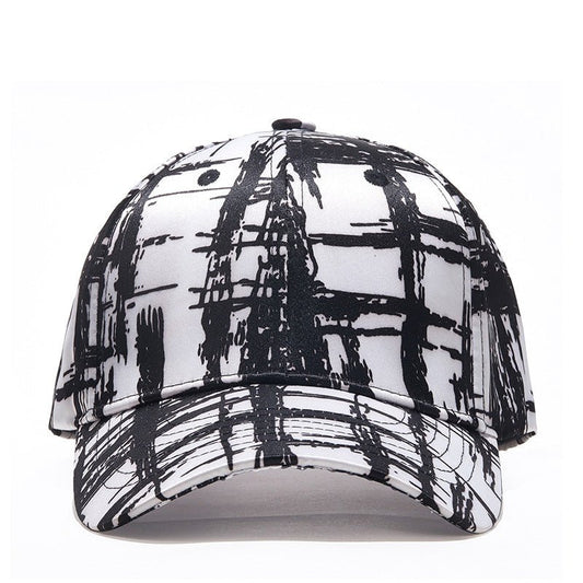 Black And White Mesh Sun Visor Cap - Urban Caps