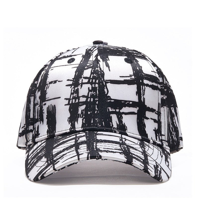 Black And White Mesh Sun Visor Cap - Urban Caps
